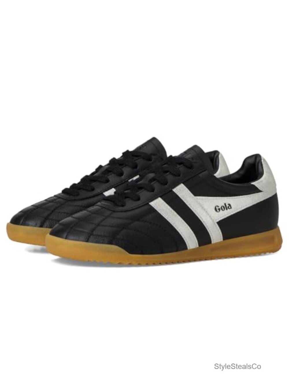 Gola Women's Stadium Leather Low-Top Athletic Sneakers Lace-Up